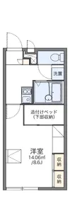 レオパレスセジュール藤【1階】の間取り