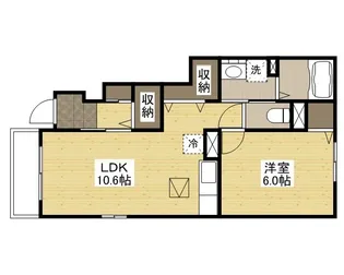 グレイススクエアA【1階】の間取り