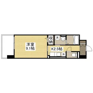 カーサデルリオ【1階】の間取り