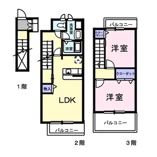マーヴェラスC【2階】の間取り