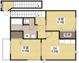 グレイスフルホームB【2階】の間取り