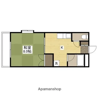 Yビル西原【2階】の間取り