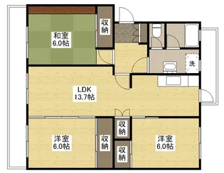 K’S B KAIROEN C棟【4階】の間取り