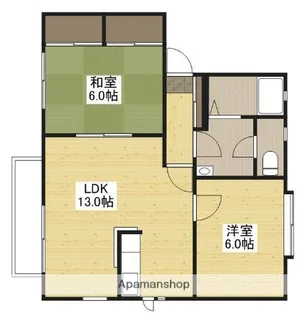 ディアス中山新町【2階】の間取り