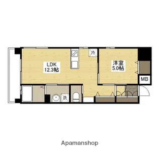 広島県広島市西区楠木町2丁目【マンション】の間取り