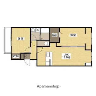パルティーレ戸坂【2階】の間取り