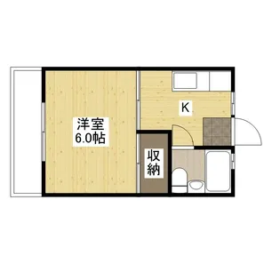 K・B・M長束【202号室号室】の間取り
