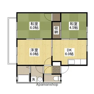 広島県広島市佐伯区屋代3丁目【アパート】の間取り