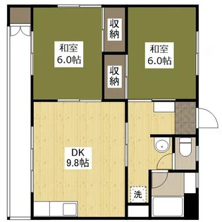 平井マンション【1階】の間取り