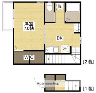 広島県広島市西区庚午南1丁目【アパート】の間取り