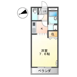 E.クレスト【3階】の間取り