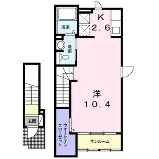 ブライト海岸【2階】の間取り