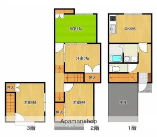 広島県広島市安芸区船越2丁目【一戸建】の間取り