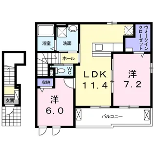 ネオヴィータ Ⅱ【2階】の間取り