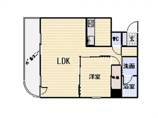 広島県広島市中区十日市町1丁目【マンション】の間取り