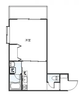 クレールミタキ【204号室号室】の間取り