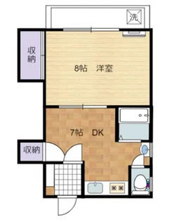 中国ビル【301号室号室】の間取り