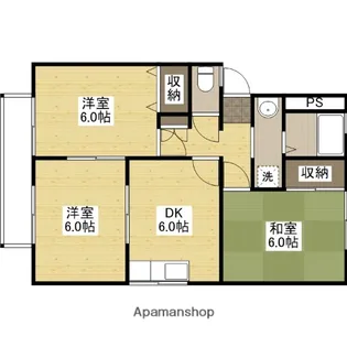 パストラルハイムA館【2階】の間取り