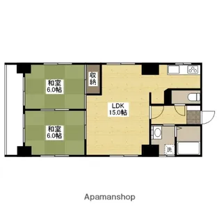 和秀大手町ビル【4階】の間取り