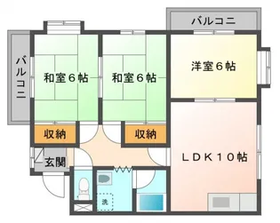 メゾン沖栄【201号室号室】の間取り