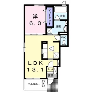 ベル石井城【1階】の間取り