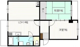 大塚西マンション【407号室号室】の間取り