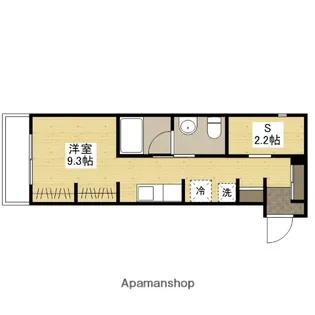 広島県広島市西区新庄町【アパート】の間取り