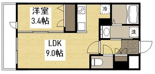 月光江波東弐番館【3階】の間取り