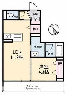 Clan祇園【2階】の間取り