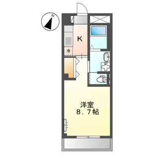 リバレイン東原【2階】の間取り