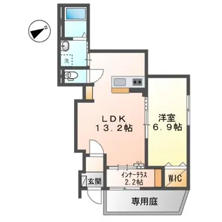 フィオーレ【1階】の間取り