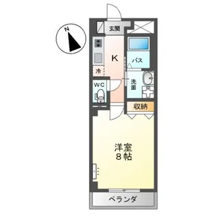 BAILEY舟入本町【2階】の間取り