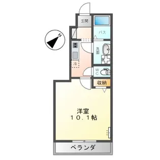 クレール比治山【1階】の間取り