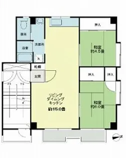 コーポエルム【2階】の間取り