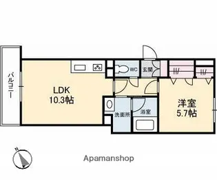アヴニール五日市中央【3階】の間取り