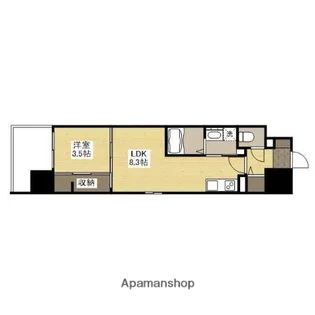 アーバイン比治山(旧 ヴィラ博丈比治山)【10階】の間取り
