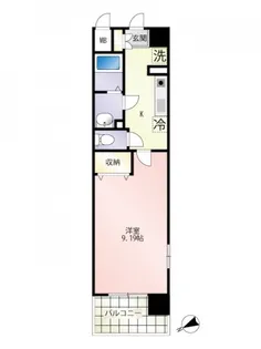 広島県広島市西区中広町2丁目【マンション】の間取り