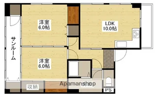 広島県広島市中区国泰寺町1丁目【マンション】の間取り
