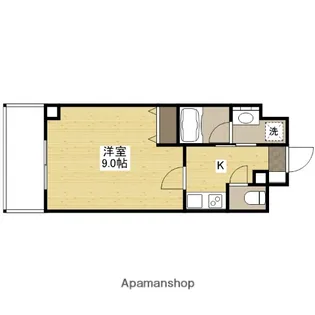 広島県広島市中区河原町【マンション】の間取り