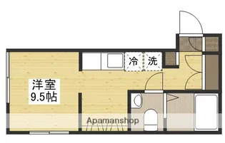 広島県広島市南区堀越3丁目【アパート】の間取り