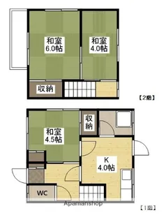 広島県広島市安佐南区川内2丁目【テラスハウス】の間取り