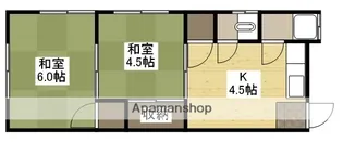 第1薮花荘【2階】の間取り