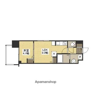 プライマル広島駅【9階】の間取り