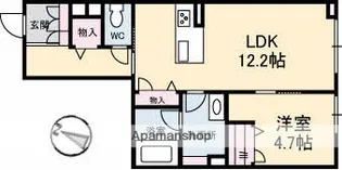 広島県広島市南区東雲1丁目【マンション】の間取り