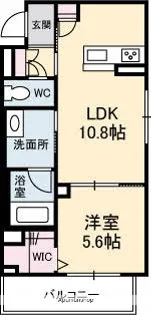 アブニールS【2階】の間取り