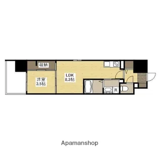 アーバイン比治山【14階】の間取り