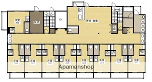 広島県広島市安佐南区大町東2丁目【アパート】の間取り