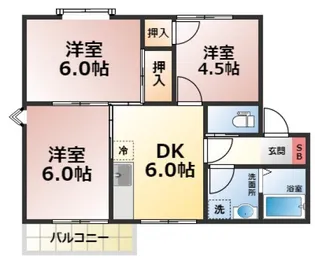 グリーンハウス2【2階】の間取り