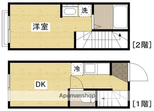 イリス本浦(旧 COLLINA本浦)【1階】の間取り