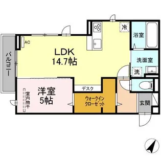 D-room中野【3階】の間取り